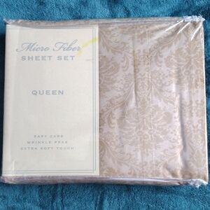 Micro Fiber Queen Sheet Set - Elegant Beige